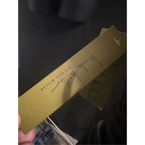 Nicole Miller  Strapless Surplice Front Ruched Ombre Mini Dress Size 6 NWT - Picture 6 of 11